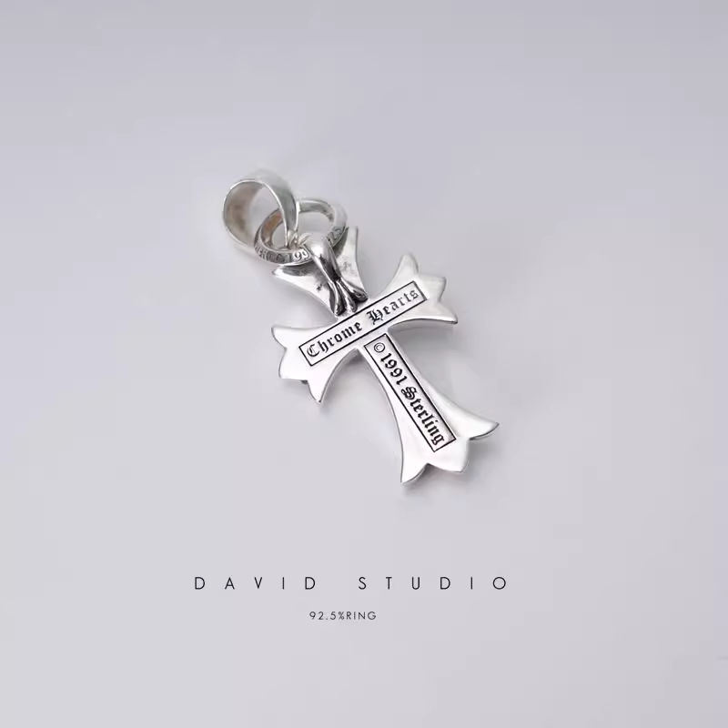 SMALL CROSS PENDANT WITH BAIL