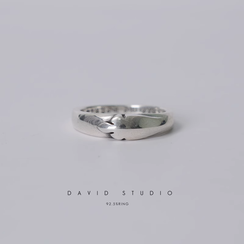 BABY CLASSIC FLORAL CROSS/DAGGER/FLEUR TAIL RING