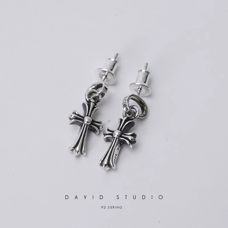 CROSS BABYFAT DROP EARRINGS
