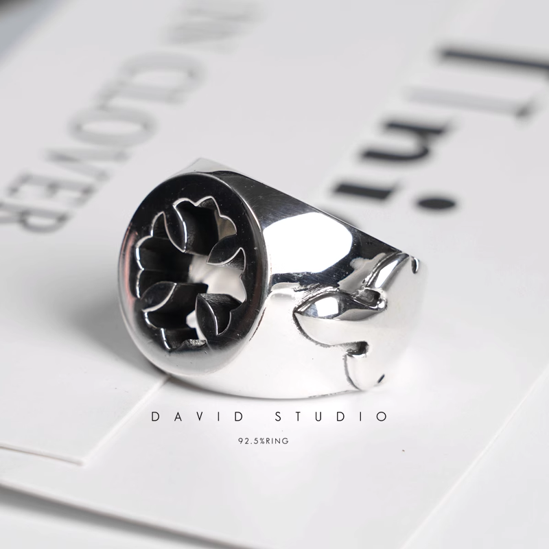 CH PLUS DOUBLE FLEUR TAIL RING