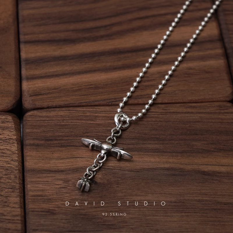 ROLY CROSS PENDANT – BALL CHAIN