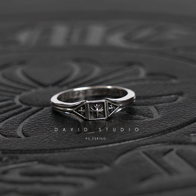 CHROME HEARTS TRIPLE CROSS DECO RING