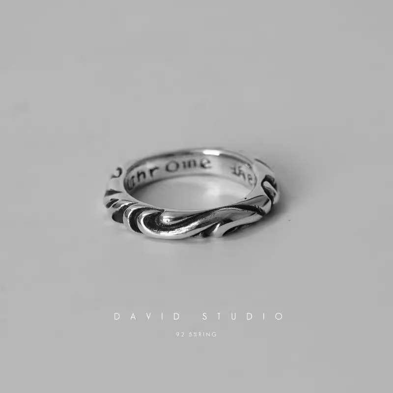 SCROLL BAND RING