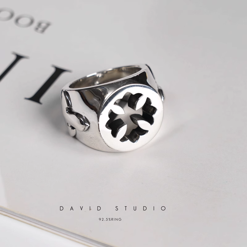 CH PLUS DOUBLE FLEUR TAIL RING