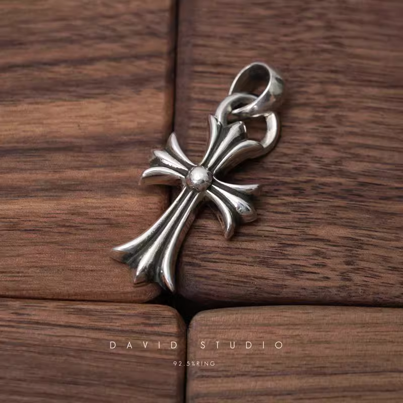 SMALL CROSS PENDANT WITH BAIL