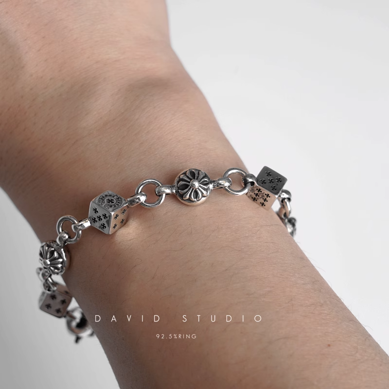 DICE AND CROSSBALL BRACELET