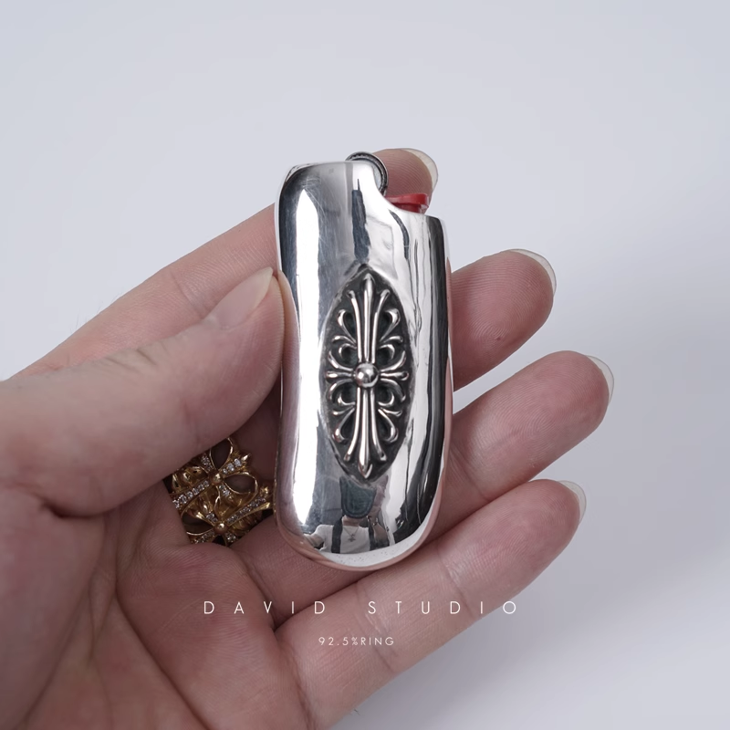 FLORAL CROSS LIGHTER CASE