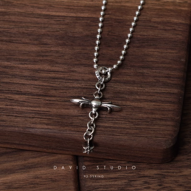 ROLY CROSS PENDANT – BALL CHAIN