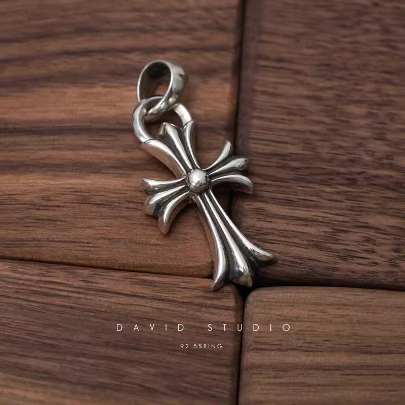 SMALL CROSS PENDANT WITH BAIL