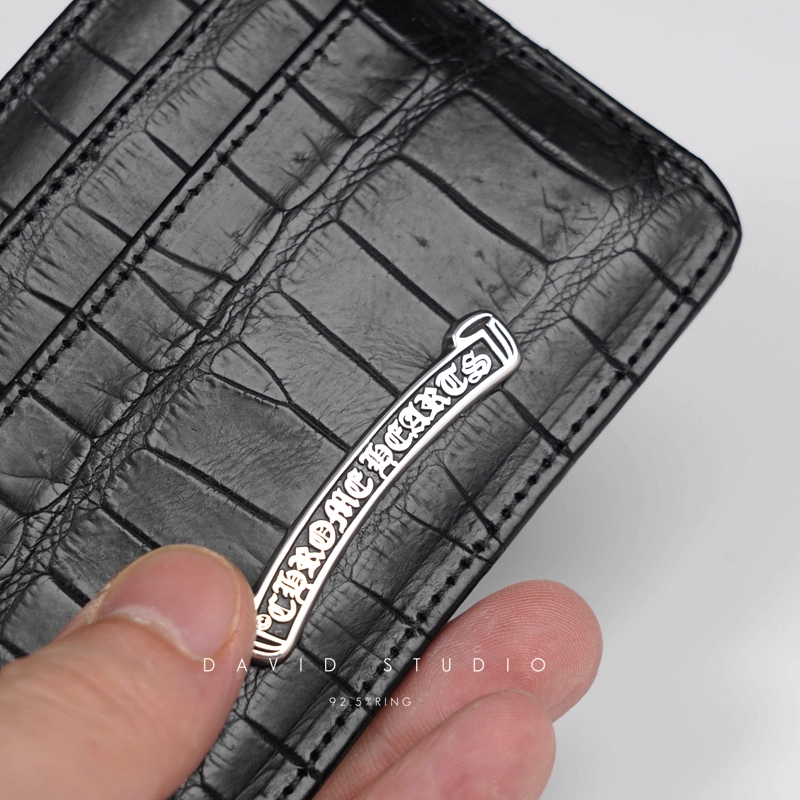 CROCODILE LEATHER CARD HOLDER
