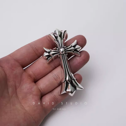 LARGE DOUBLE CROSS PENDANT