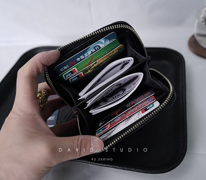 DOUBLE BABYFAT CROSS PAPER CHAIN ZIPPER WALLET