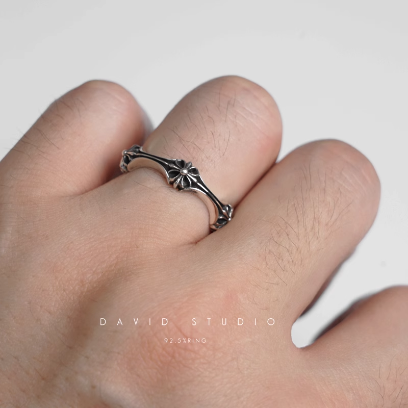 CHROME HEARTS CH PLUS & BONE RING