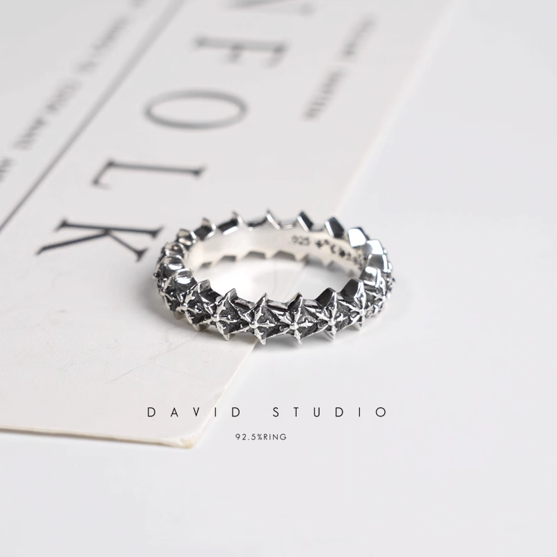 5 SIDED STAR LOOP RING