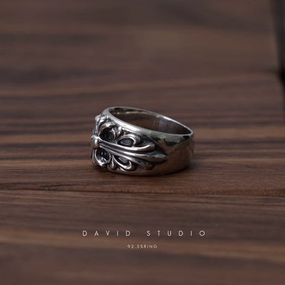 FLORAL CROSS RING