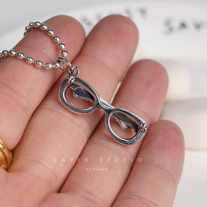 GLASSES PENDANT – BALL CHAIN