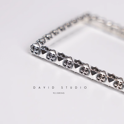 CH PLUS SQUARE HOOP EARRINGS