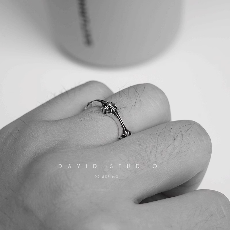 CHROME HEARTS CH PLUS & BONE RING