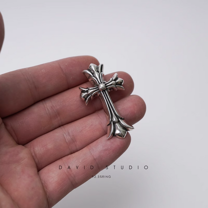 SMALL DOUBLE CROSS PENDANT
