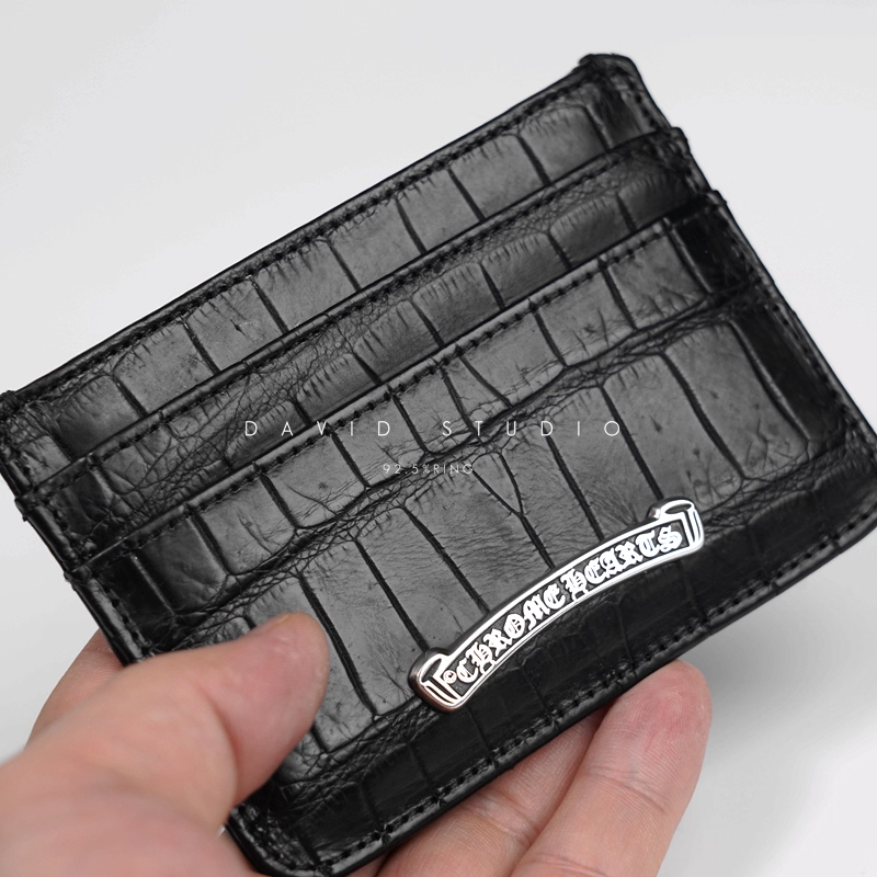 CROCODILE LEATHER CARD HOLDER