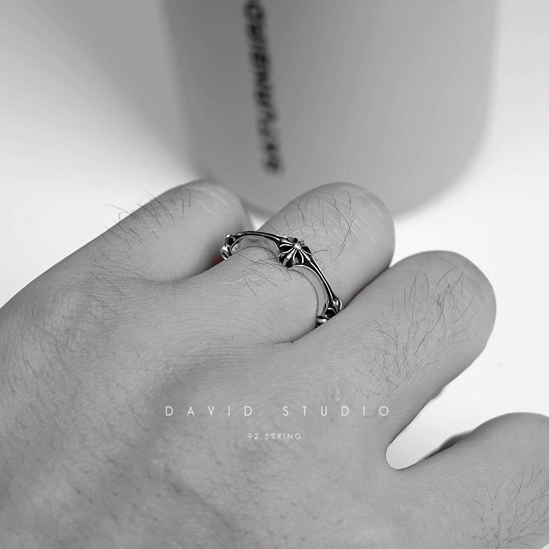 CHROME HEARTS CH PLUS & BONE RING