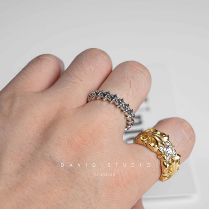 5 SIDED STAR LOOP RING