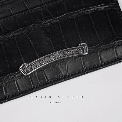 CROCODILE LEATHER CARD HOLDER