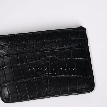 CROCODILE LEATHER CARD HOLDER