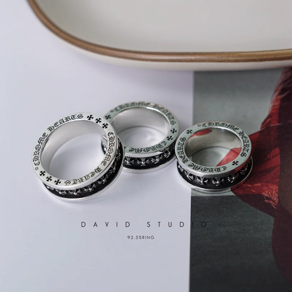 TINY CH PLUS SPINNER RING