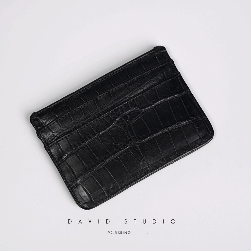CROCODILE LEATHER CARD HOLDER