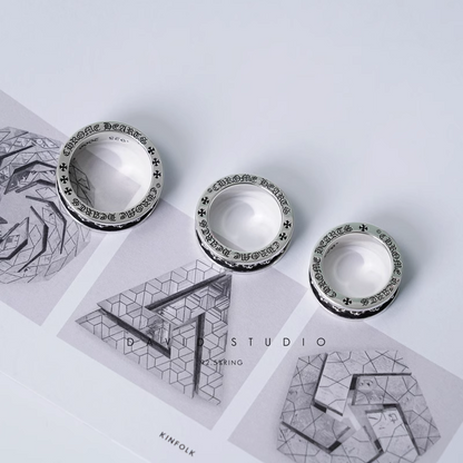 TINY CH PLUS SPINNER RING