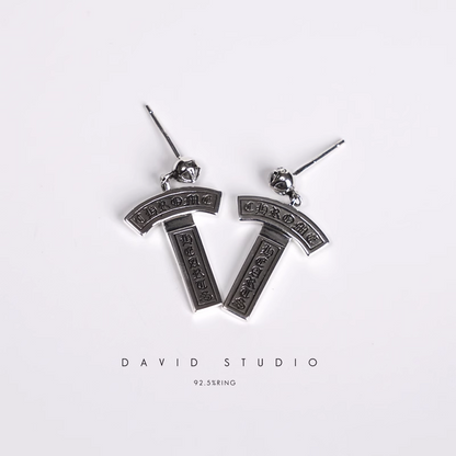 CH LOGO DROP EARRINGS