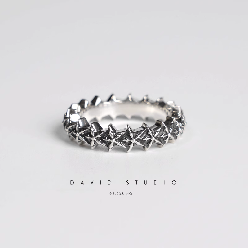 5 SIDED STAR LOOP RING