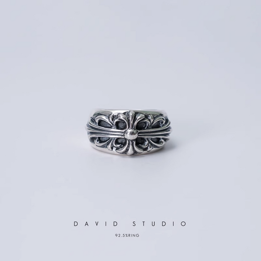 FLORAL CROSS RING