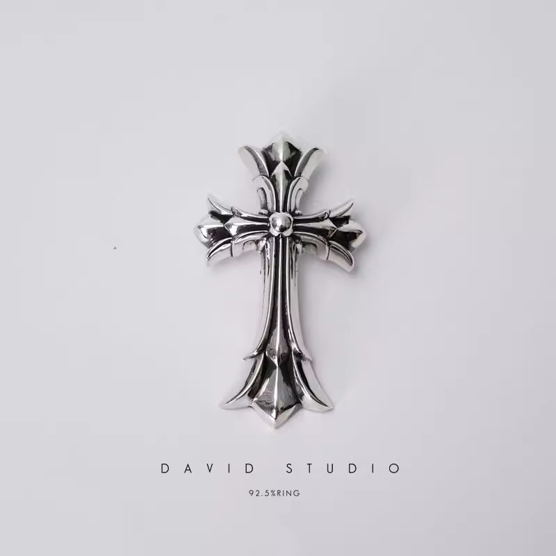 LARGE DOUBLE CROSS PENDANT