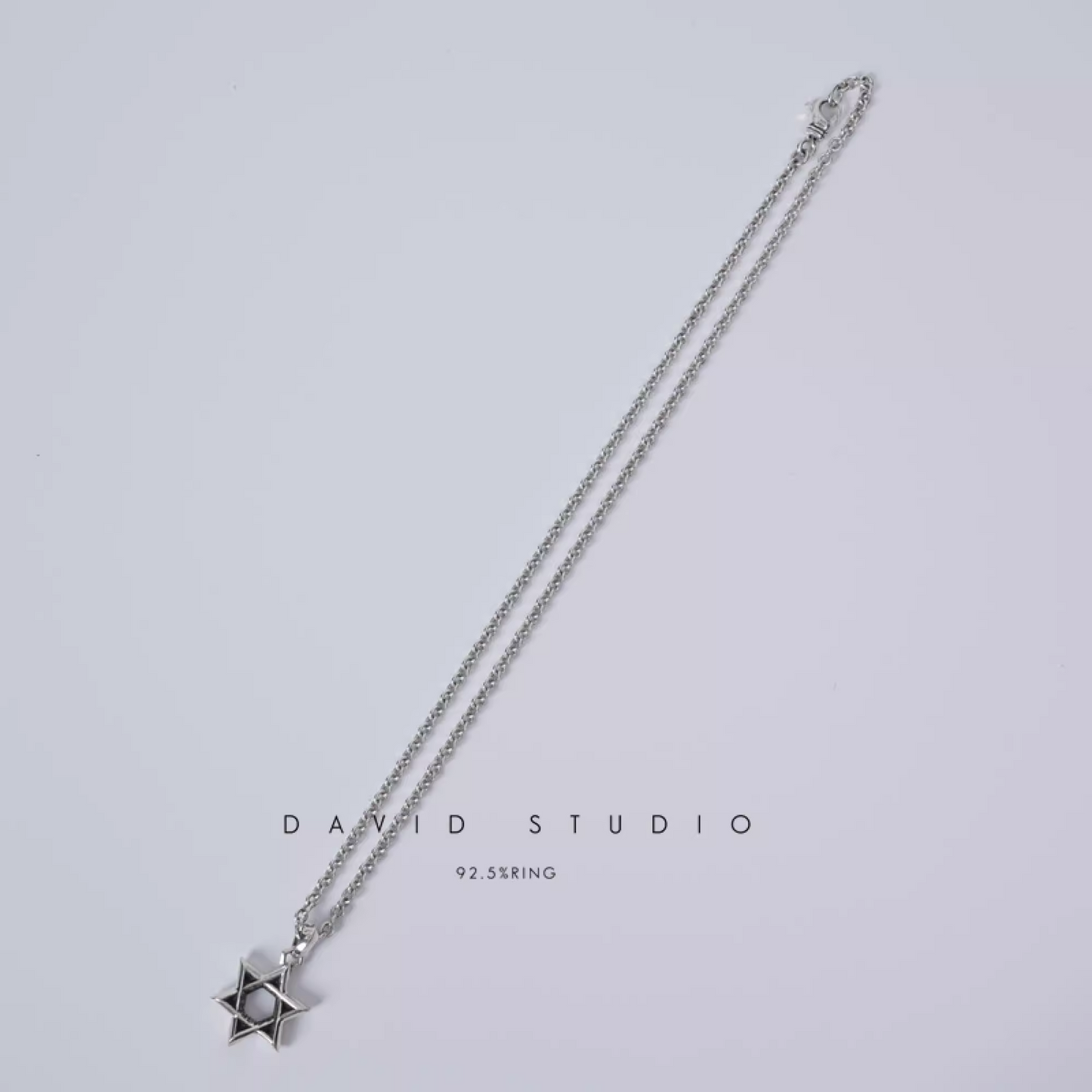 SMALL STAR OF DAVID PENDANT – ROLL CHAIN