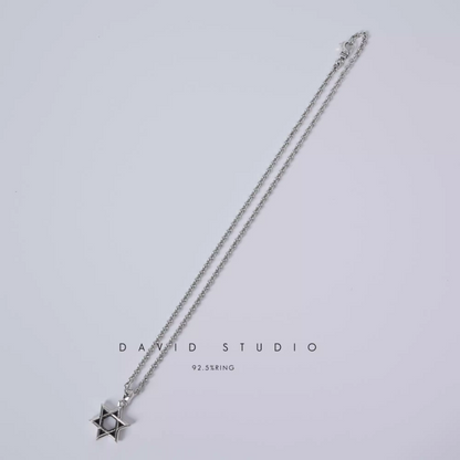 SMALL STAR OF DAVID PENDANT – ROLL CHAIN
