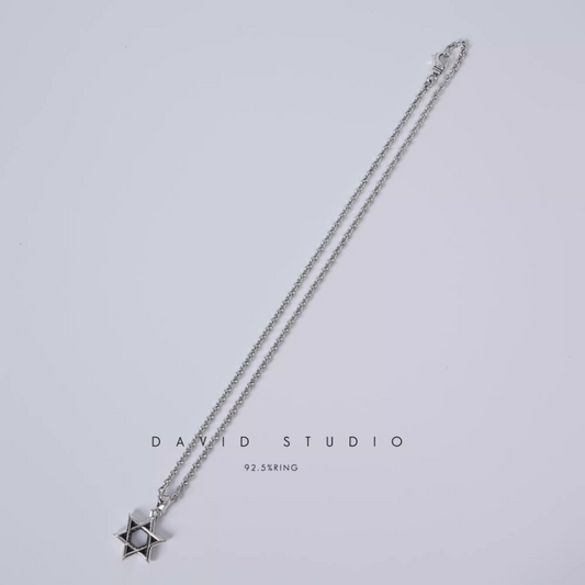 SMALL STAR OF DAVID PENDANT – ROLL CHAIN