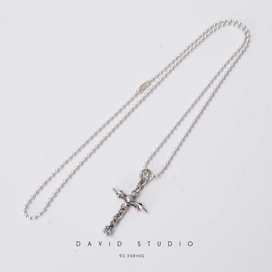 ROLY CROSS PENDANT – BALL CHAIN