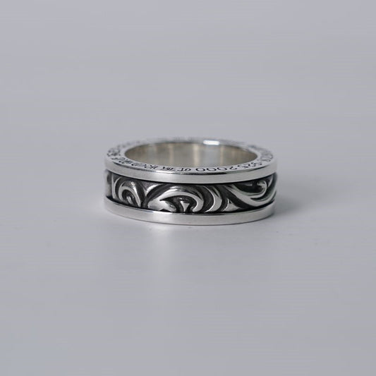SCROLL SPINNER RING