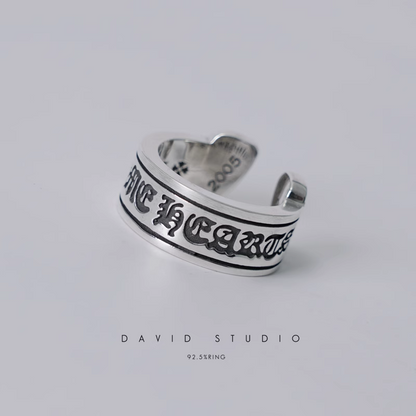 SCROLL LABEL RING