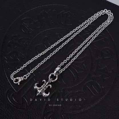 BS FLEUR PENDANT WITH BAIL – ROLL CHAIN