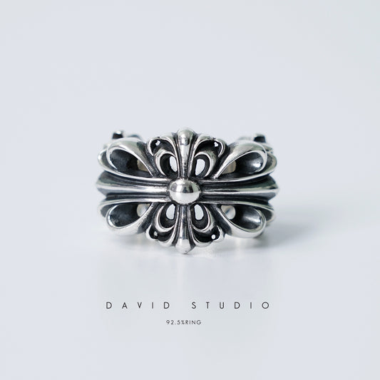 DOUBLE FLORAL RING
