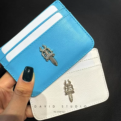 WHITE & BLUE SMALL DAGGER CARD HOLDER