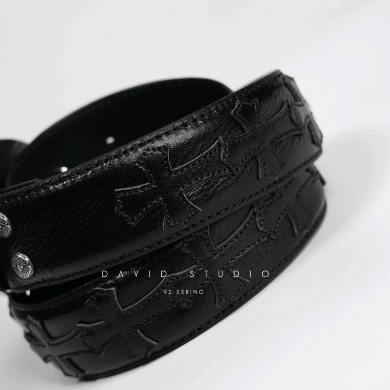CROSS COWHIDE LEATHER BELT