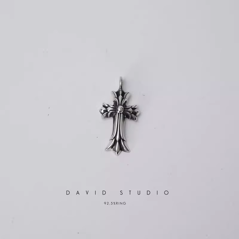 DOUBLE CROSS CHARM