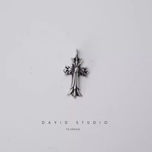 DOUBLE CROSS CHARM