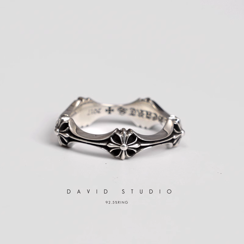 CHROME HEARTS CH PLUS & BONE RING