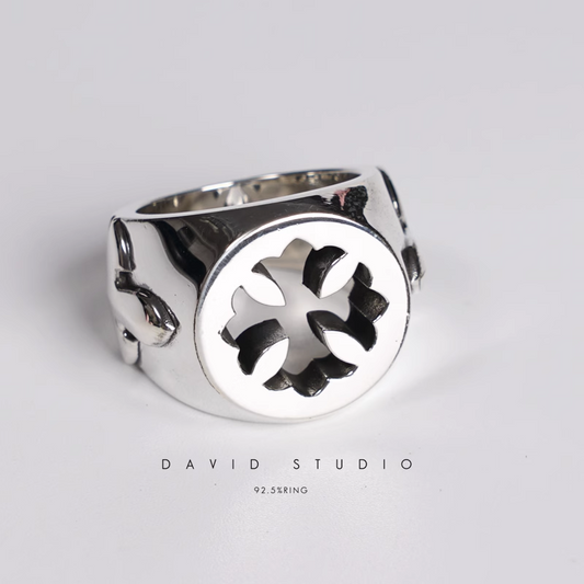 CH PLUS DOUBLE FLEUR TAIL RING