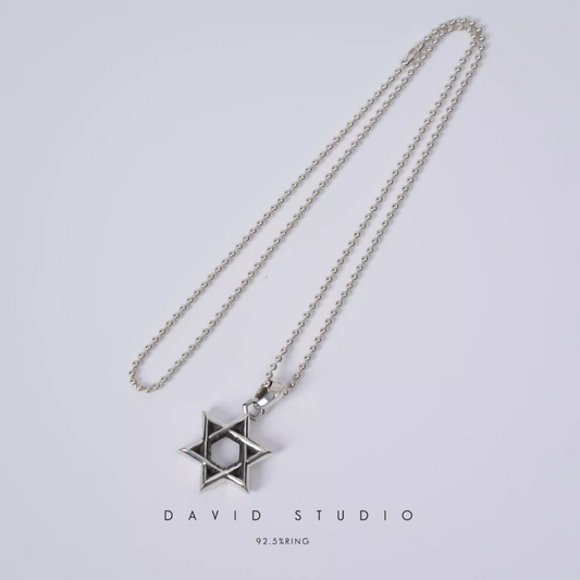 SMALL STAR OF DAVID PENDANT – BALL CHAIN